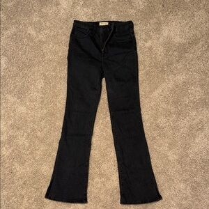 Madewell size 28 Black Flared Jeans
